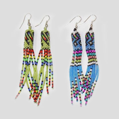 beaded dangle earring