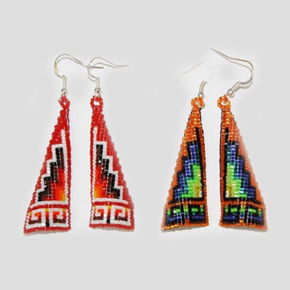Navajo beaded earring 69