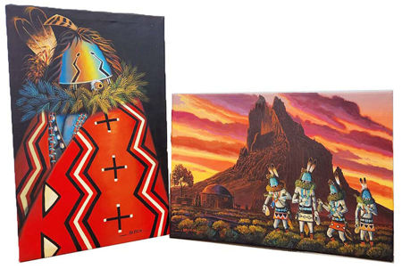 Picture for category Native American Navajo Fine Art Paintings