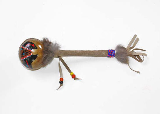 Navajo painted rattle