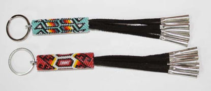Navajo beaded keychain