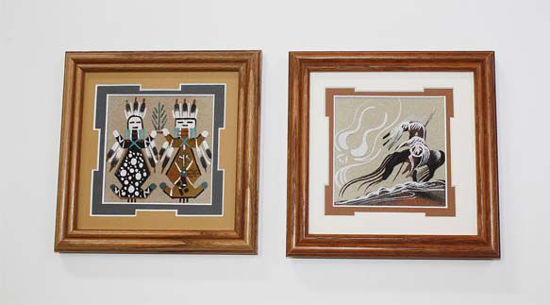 4x4 sand painting matted 6x6