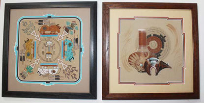 12 x 12 sandpainting matted 16 x 16