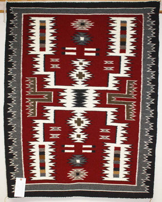 Navajo storm pattern rug