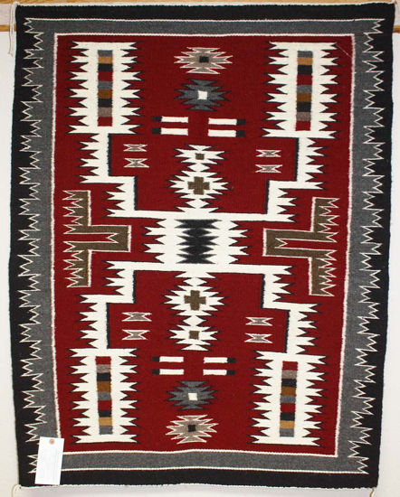 Navajo storm pattern rug